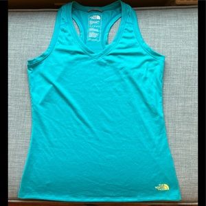 Women’s The North Face Blue Razorback Workout Tank Top - SM 🎽